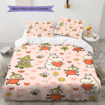 Multikakujutisega Voodipesu Tekikomplekt Tekikate Padjap&uuml;&uuml;r Kodu Dekoratsioon S&uuml;nnip&auml;evakingitus (1 * tekikott + 2 * padjap&uuml;&uuml;ri, ilma s&uuml;damikuta) 260x240cm