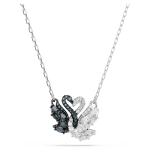 Swarovski 5705721 Naiste Must-Valge Luige Rodiumiga Pinnatud Ripatsiga Kaelakee must/h&otilde;be
