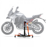 L&egrave;ve moto centrale compatible avec Ducati Multistrada V4 21-25 orange ConStands Power-Evo