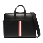 Bally Mythos Logo T&otilde;mblukuga Nahast &Otilde;la Crossbody Portfelli Meeste kotid Must Punane Valge 6308443 Basic Set (Bag+Dust Bag)