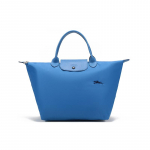 Longchamp Le Pliage Club L&uuml;hikese k&auml;epidemega kokkupandav kangast kandekott Keskmine Naiste kandekotid Sinine 1623619P50 Blue