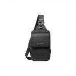 Michael Kors Mk Hudson Pronksist Riistvaraga Kaetud L&otilde;uendist &Otilde;la Rinnakott Tavaline Meeste kotid Must 33S4LHUY1B-BLACK Basic Set (Bag+Dust Bag)