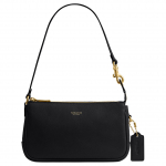 Coach Plaza 18 kuldne metallist furnituuriga nahast k&auml;eshoitav &otilde;lakott, v&auml;ike naiste k&auml;ekott, must CCD09-B4BK Basic Set (Bag+Dust Bag)