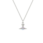 Vivienne Westwood Petite Orb Saturn Laser Kristall Metall Kivi Aurora Kera Ripatsiga Kaelakee Naiste kaelakee H&otilde;be 63020098-02P628 Box+Shopping Bag