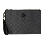Gucci interlocking logo l&otilde;uend ja nahast k&auml;ekott Meeste k&auml;ekott Must Hall 672953-92TCN-1000 Basic Set (Bag+Dust Bag)