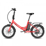 Elektriratas kokkupandav Fafrees F20 Light 250W mootor T&auml;iskasvanute elektriratas Tippkiirus 25 km/h 20 Rehv 48V 16.75AH Shimano 7 K&auml;iguline 48V 16.75AH punane