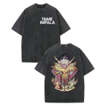Vintage Tame Impala Graafilised T-s&auml;rgid Streetwear Rock Pop Muusika T-s&auml;rgid Meeste Naiste Suvine Vabaaja Mood L&uuml;hikese Varrukaga Top L