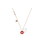 Swarovski Punase Huule Ripatsiga Kaelakee Naistele Roosakuld 5409468 Box (Random Color)