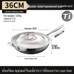 36cm Vasaratud Titaanist Wok Kaane jaoks
