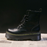 Uued naiste mootorrattasaapad vabaajajalatsid Naiste nahk Minimalistlik klassikaline punk naiste gooti kingad platvormsaapad naistele Botas Mujer 34 must