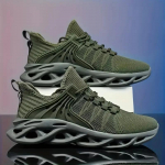 Meeste Hingavad Vabaaja Tossud Air Mesh Jooksujalatsid Kerged Suvised V&auml;lisspordi Zapatillas Meestele Suurused 39-48 39 armee roheline v&auml;rv