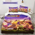 Clash of Clans Muster Voodipesu Tekikomplekt Tekikate Padjap&uuml;&uuml;r Kodukaunistus S&uuml;nnip&auml;evakingitus (1 * tekikott + 2 * padjap&uuml;&uuml;ri, ilma s&uuml;damikuta) 135x200cm