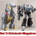 YOLOPARK G1 tegevuskujud, litsentsitud Hasbro poolt, AMK Miniseeria Transformersi m&auml;nguasi Optimus Prime Megatron Bumblebee Soundwave