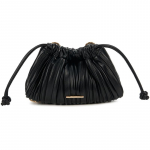 Calvin Klein V&auml;ike ni&scaron;&scaron; Intellektuaalne Volditud Tekstuuriga Kett S&uuml;nteetiline Materjal Crossbody kott Keskmine Naiste kotid Ruumi-Must 4F3077G-UB1 Basic Set (Bag)