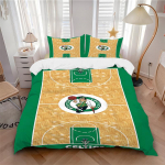 3-osaline voodipesukomplekt Boston Celtics Korvpalliv&auml;ljak Sisaldab 1 tekki + 2 padjap&uuml;&uuml;ri, ilma padjat&auml;idisteta, pehme mugav, kerge hingav 135x200cm