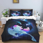 Kuidas taltsutada lohet  Multikaprindiga 3-osaline voodipesukomplekt &mdash; Tekikott ja padjap&uuml;&uuml;rid (Sobib teismelistele ja lastele &mdash; Poisid & 135x200cm gray