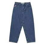 RogueWave Harajuku Hip Hop Koomiks Y2K Suured Poiste Teksad Graafiline Tikand Baggy Teksap&uuml;ksid K&otilde;rge V&ouml;&ouml;kohaga Laiade S&auml;&auml;rtega P&uuml;ksid Streetwear M sinine
