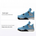 Air Jordan 4 Retro PS University Blue Laste tossud Tech-Grey Valge Must BQ7669-400 32