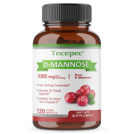 D-mannoosi toidulisand, 1000 mg portsjoni kohta, 120 vegan kapslit pudelis 120 Capsules gray