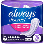 Always Discreet Ultimate Extra Protection 7 tilga alusp&uuml;ksid, 26 tk