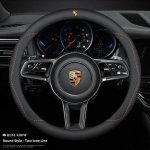 Mikrokiud Auto Nahast Roolikate Tarvikud Porsche 911 718 Taycan Panamera Cayenne Macan Boxster Cayman Pajun