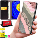 Rahakotit&uuml;&uuml;pi &uuml;mbris Oppo Reno 14F / 14 Fs 5G jaoks - Bluemooni kate tr&uuml;kiga + 9H klaas
