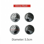 ABCDGF1 55MM ABS Auto Velgede Keskava Katted Embleem Skoda Fabia Rapid Octavia Laura Superb 2 3 VRS Yeti Karoq Kodiaq Tarvikud