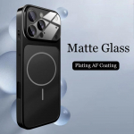 Originaal AG Nano Mattklaas Magsafe Telefonikotile iPhone 17 Air 16 15 14 13 Pro Max Magnetiline Juhtmevaba Laadimine Armor Kate iPhone 14 Pro must