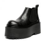 meeste luksusmoe punk hip hop kleit chelsea saapad madalad platvormkingad cowboy originaalnahast saapad lahedad s&uuml;gis talv botas 240 black