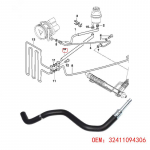 E39 E38 M52 M54 BMW 5/7 Seeria Rooliv&otilde;imendi Paak ja Voolikukomplekt Sobib 32411094306 32411095526 32411097164 32411094306