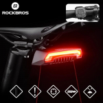 ROCKBROS Jalgratta Tagatuli USB Laetav Juhtmevaba Veekindel MTB Ohutus Intelligente Juhtpuldiga Suunatuli Jalgratta Valgusti Lamp