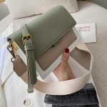 Yogodlns Fashion Kontrastv&auml;rv Crossbody kott Naiste k&auml;ekott T&uuml;drukute klapp &Otilde;lakotid Rahakott 19*7*15cm must