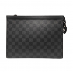 [Kasutatud] Louis Vuitton Pochette Voyage MM 'Must Damier Graphite L&otilde;uend' - V&auml;ga Hea #HGF4N7 ONE SIZE