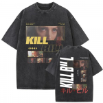 Kill Bill Quentin Tarantino Vintage Pesitud &Uuml;legabariidiline Must T-s&auml;rk | Kultusklassika Filmif&auml;nni Unisex T&auml;navar&otilde;ivaste T-s&auml;rk S mitmev&auml;rviline