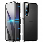 Sony Xperia 1 10 VII 1 VI 10 VI V 10 5 V IV 10 5 III jaoks Magnetiline Metallklaas + Mat PC Kaameral&auml;&auml;tse Kaitse&uuml;mbris Opp Bag&For Sony Xperia 1 V h&otilde;be