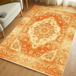 Retro Ida-roosikujuline vaip Pehme, libisemiskindel, pestav vaip Elutuba, magamistuba, kabinet Klassikaline maaelu kodu sisustus 160cm x 230cm