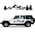 2 tk auto ukse k&uuml;ljekleebised Jeep Renegade Patriot Wrangler JK JL Trail Hawk Rubicon Compass jaoks Vin&uuml;&uuml;lkleebised Dekoratiivtarvikud Matt Silver