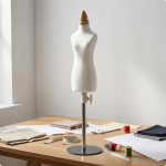V&auml;ike kleidinukk Mannekeen R&otilde;ivaste draping Musteri loomine &Otilde;mblusstuudio jaoks Silver 1/4 gray