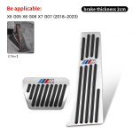 BMW M Power Pedaalikate Alumiiniumisulam Libisemisvastased Tarvikud BMW M E90 E60 F30 F10 E39 E36 F20 G30 G20 E87 E92 E91 jaoks / Kleebis