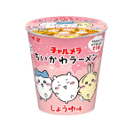 Myoujou Charumera Chiikawa Ramen Shoyu maitsega 15 tk tassist nuudlid minisuuruses sisaldab Naruto kaanekujundust 5 t&uuml;&uuml;pi pappkarbis ka 35g pink
