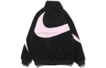 Nike Naiste Suure Swooshiga Kahepoolne Boa Jakk Aasia Suurused BQ6546-016 L white