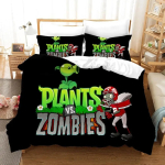 3D prinditud taimede ja zombide 3D UUS tekikott padjap&uuml;&uuml;r voodipesukomplekt t&auml;iskasvanud poiss t&uuml;druk magamistoa kaunistus lapsed &uuml;hekohaline kahekohaline suur EU Single 135*200cm/53x79in 3pcs