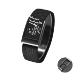 T&auml;iustatud spordinailonist rihmad Google Fitbitile Air Soft Loop randmerihm kellamustriga rihm naistele ja meestele For GoogleFitbit Air black