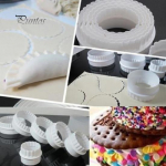 6 tk. Scalloped Fluted Cookie kondiitritooted, k&uuml;psisel&otilde;ikur, koogi kaunistus