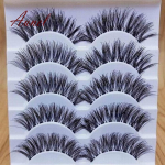 5 k&auml;sitsi valmistatud kunstripsmed, pikad rullitavad ripsmepikendused one size