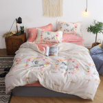 Tekikott You&me voodipesukomplekt Queen Size Feather valge voodipesu Single 3pcs 150by200