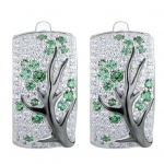 Blossom Rhinestone Ploomi kumerad ristk&uuml;likukujulised l&auml;ikivad k&otilde;rvar&otilde;ngad
