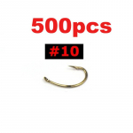 500 TK K&auml;rbseskonks n&uuml;mf Viga krevettikud vastsed Caddis k&auml;rbse siduvad kalakonksud # 10 # 12 # 14 kuld pronks terav hulgim&uuml;&uuml;k #10