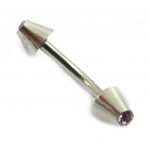 Les Tr&eacute;sors De Lily [E5332] - Piercing Arcade 'Pointes Lux' Rose P&acirc;le Heleroosa