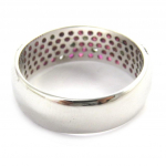 Bague Argent 'Sissi' rose argent&eacute; (rhodi&eacute;) - 6 mm 56 h&otilde;be